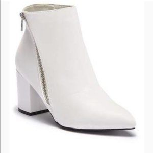 Wild Diva Chiko white chunky  Ankle boots